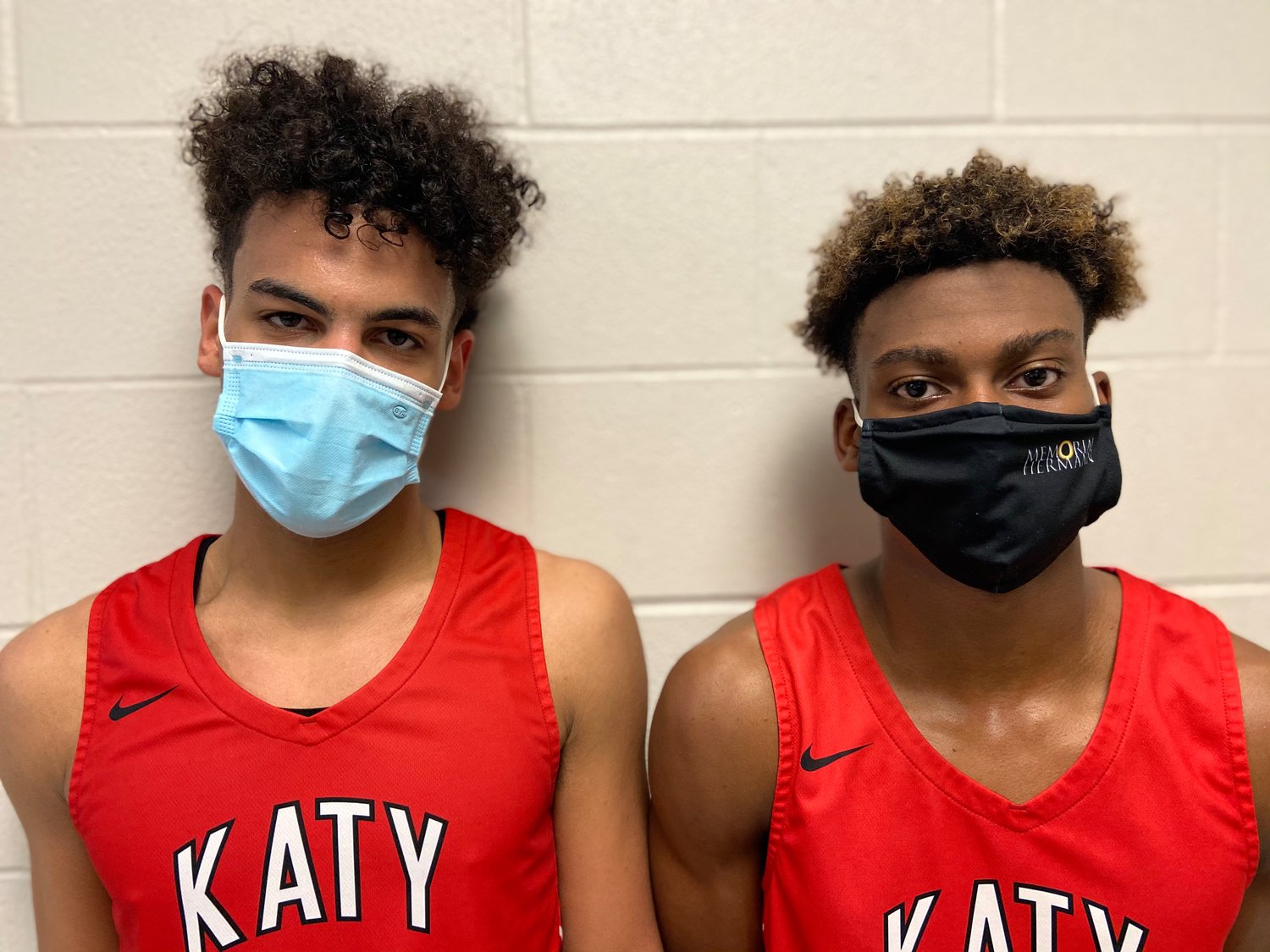 Katy High junior guard Dayvaughn Froe, left, and senior guard Ryon Johnson led an inspired defensive effort in the Tigers’ 76-52 win over Cinco Ranch on Tuesday, Jan. 19, at Cinco Ranch High.
